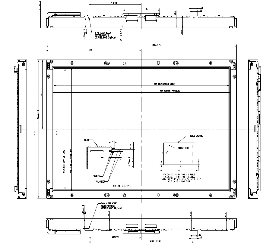 T315XW01 VJ, AU, 31.5�WXGA Color TFT-LCD, QD32HL06 System pull,